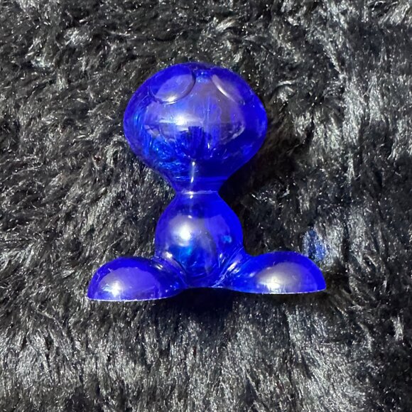 Koziol Curly Blue Decorative Figurine Office Paper Clip Holder - Picture 2 of 6